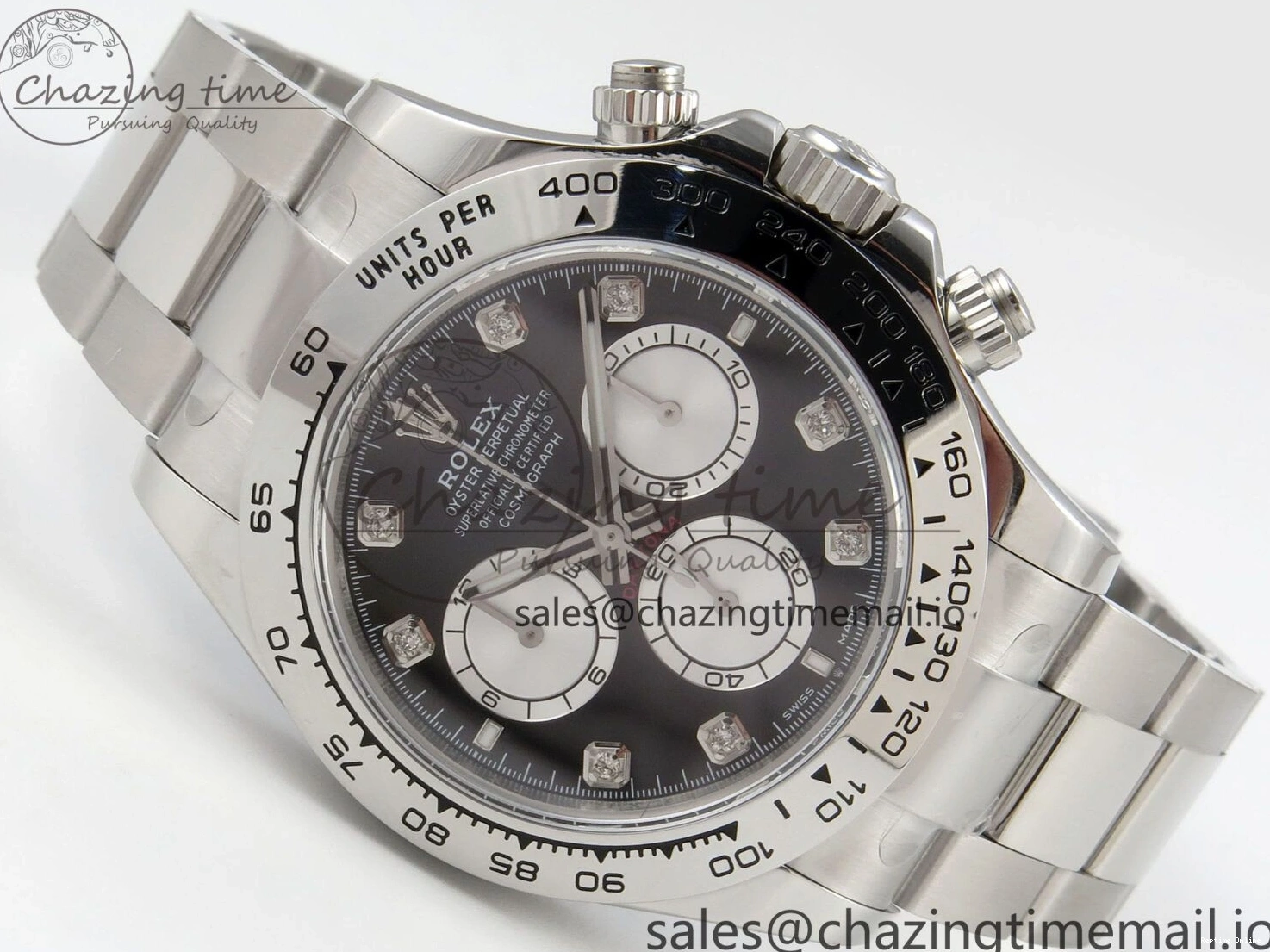 0210 Tailored Daytona 126509 Clean 1:1 Best Edition Black SS Dial on SS Bracelet Super Clone DD 255